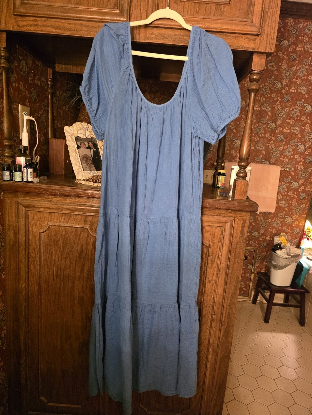 Lilly Pulitzer XL  Blue Women's Tiered Midi Dress